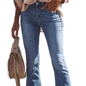 Women’s High Waisted Flare Leg Jean